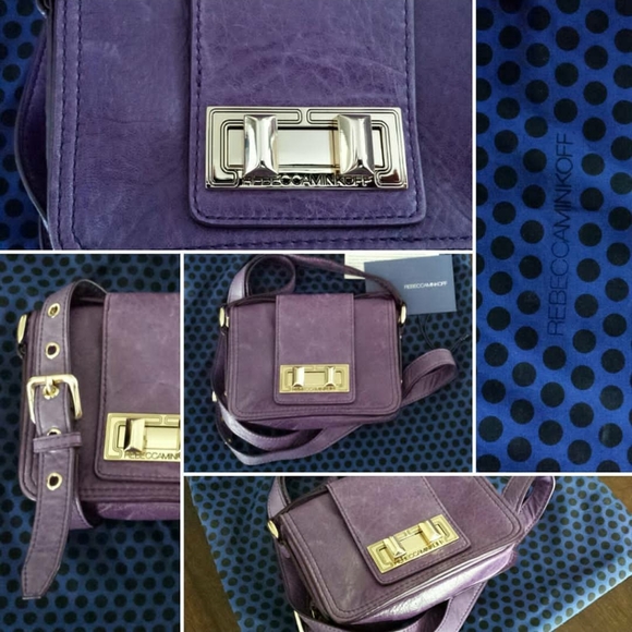 Rebecca Minkoff Small Purple Crossbody Bag - Picture 1 of 2